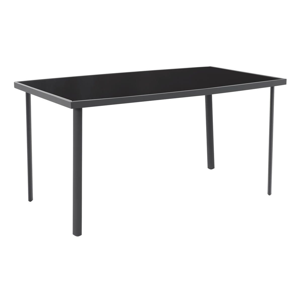 POCOline Gartensitzgruppe Patioset_5tlg. - schwarz/anthrazit - POCOline