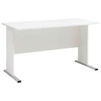 Schreibtisch Serie 200 perlweiß B/H/T: ca. 140x74,2x65 cm Serie 200 - perlweiß (140,00/74,20/65,00cm) - Möbelpartner