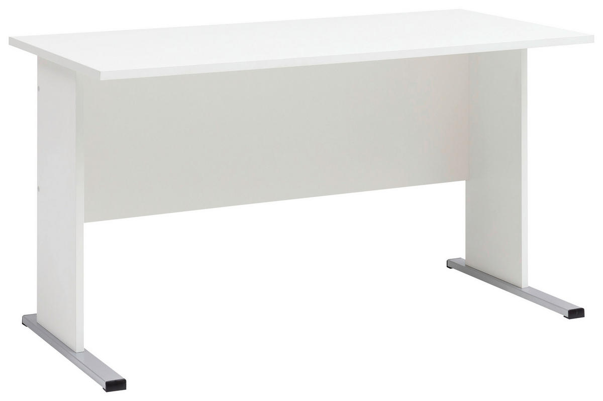 Schreibtisch Serie 200 perlweiß B/H/T: ca. 140x74,2x65 cm Serie 200 - perlweiß (140,00/74,20/65,00cm) - Möbelpartner
