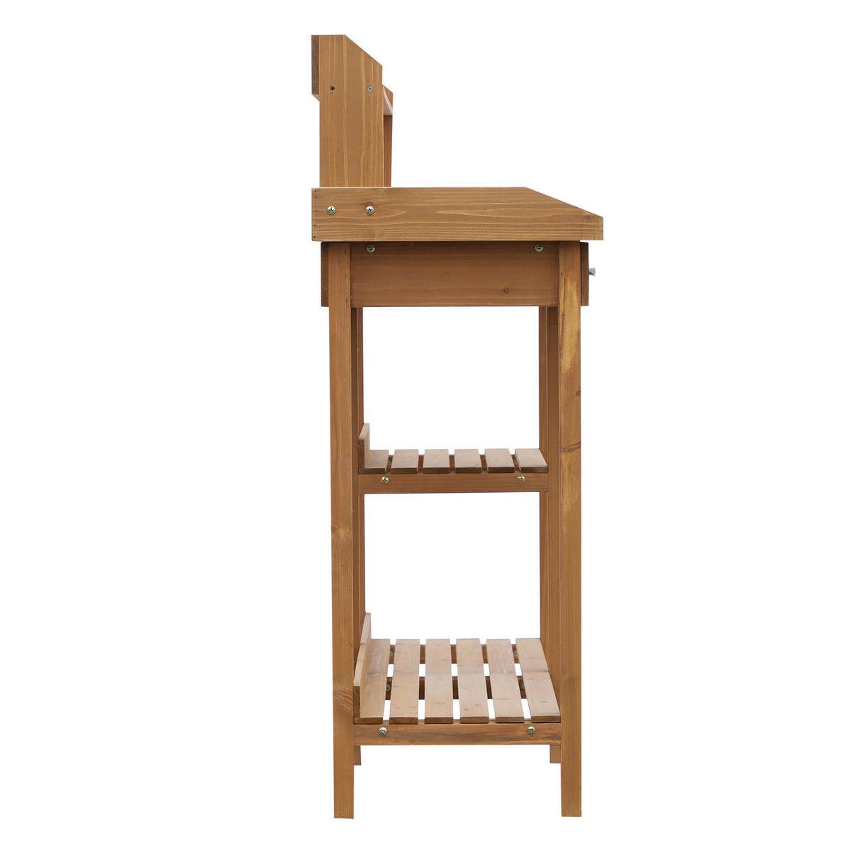 Outsunny Gärtnertisch natur B/H/L: ca. 45x112x112 cm ca. 30 kg Gärtnertisch 845-170 - natur (112,00/45,00/112,00cm) - Outsunny