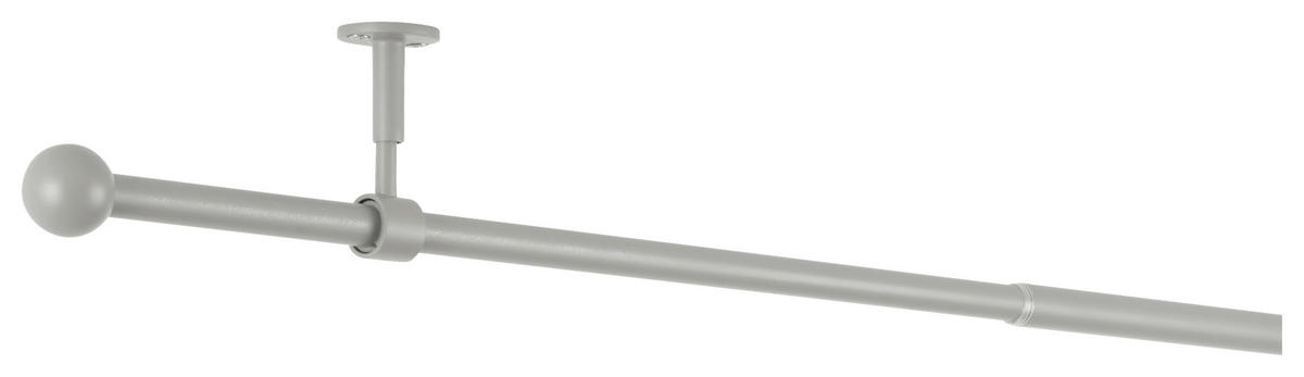Stilgarnituren Cool-Gray Metall L: ca. 400 cm ausziehbar von ca. 210 bis 400 cm 1.0 Läufe Teleskopgarnitur_2in1 - Cool-Gray (400,00cm) - ondeco