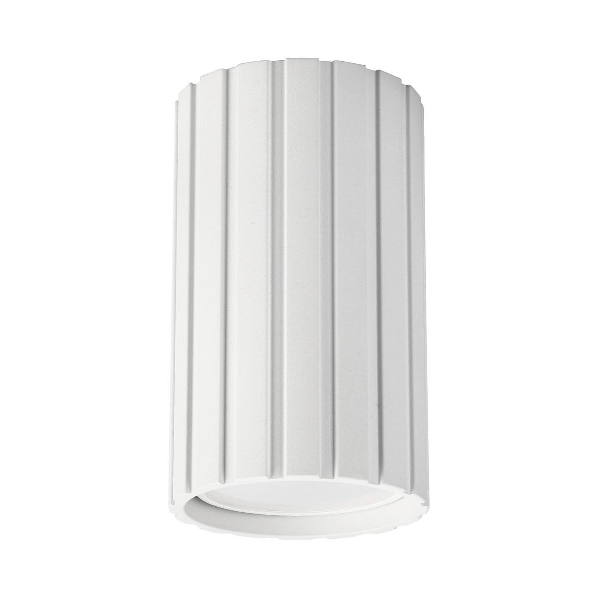 Lamkur Strahler weiß Stahl B/H/L: ca. 6,5x10x6,5 cm 1 Brennstellen Prisma - weiß (6,50/6,50/10,00cm) - Lamkur