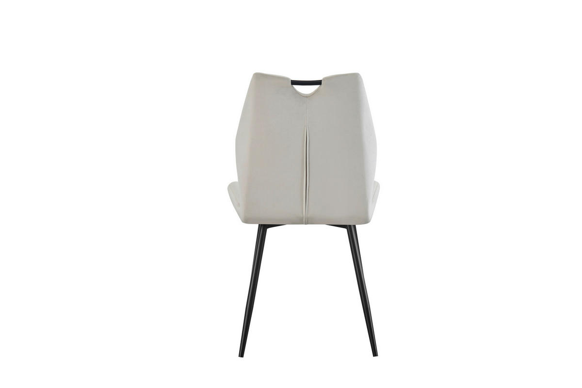 Stuhl CHRISTIN, 2er Set creme schwarz B/H/T: ca. 52x58x75 cm CHRISTIN, 2er Set - creme/schwarz (52,00/58,00/75,00cm) - xonox.home