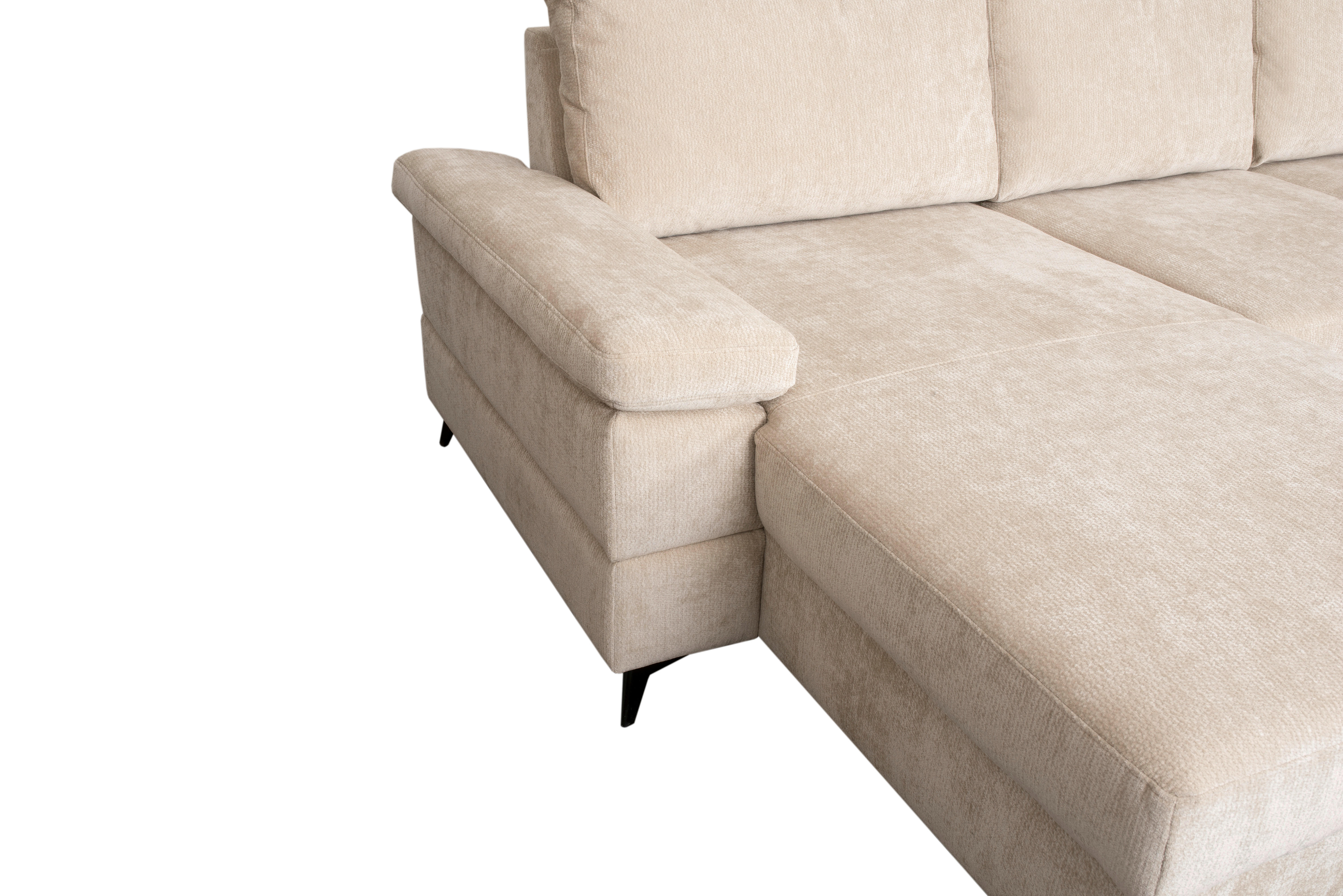 Thumbnail - Wohnlandschaft Sara U beige Microfaser B/H/T: ca. 333x87x189 cm