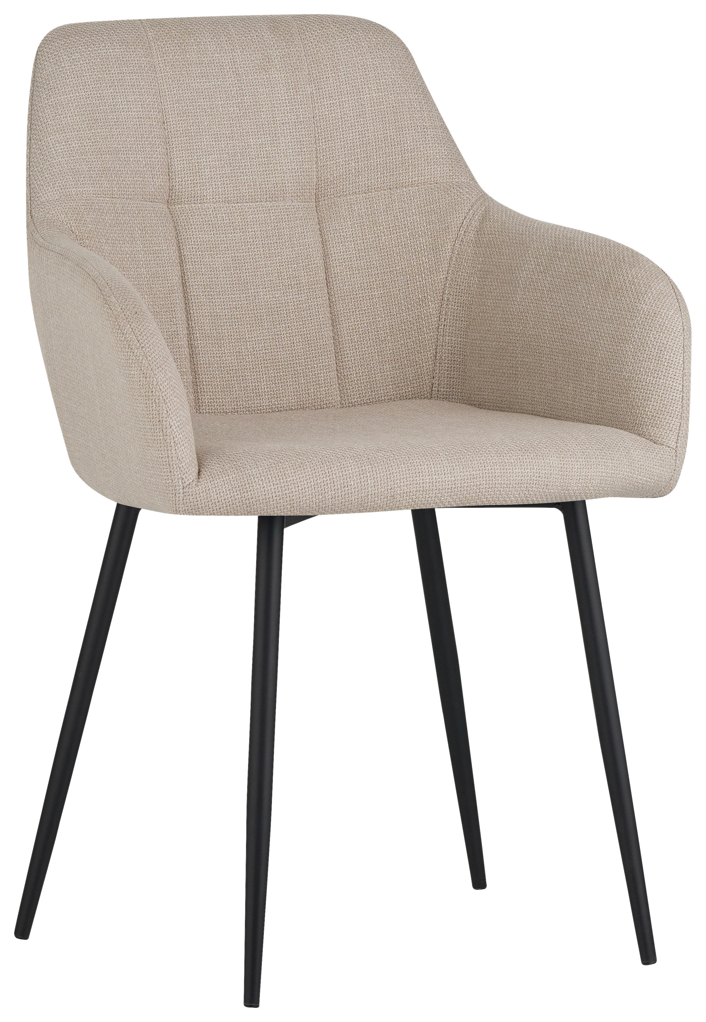 Armlehnstuhl Maria, 2er-Set beige Microfaser Webstoff B/H/T: ca. 55x84x61 cm Maria, 2er-Set - beige (55,00/84,00/61,00cm) - Hela