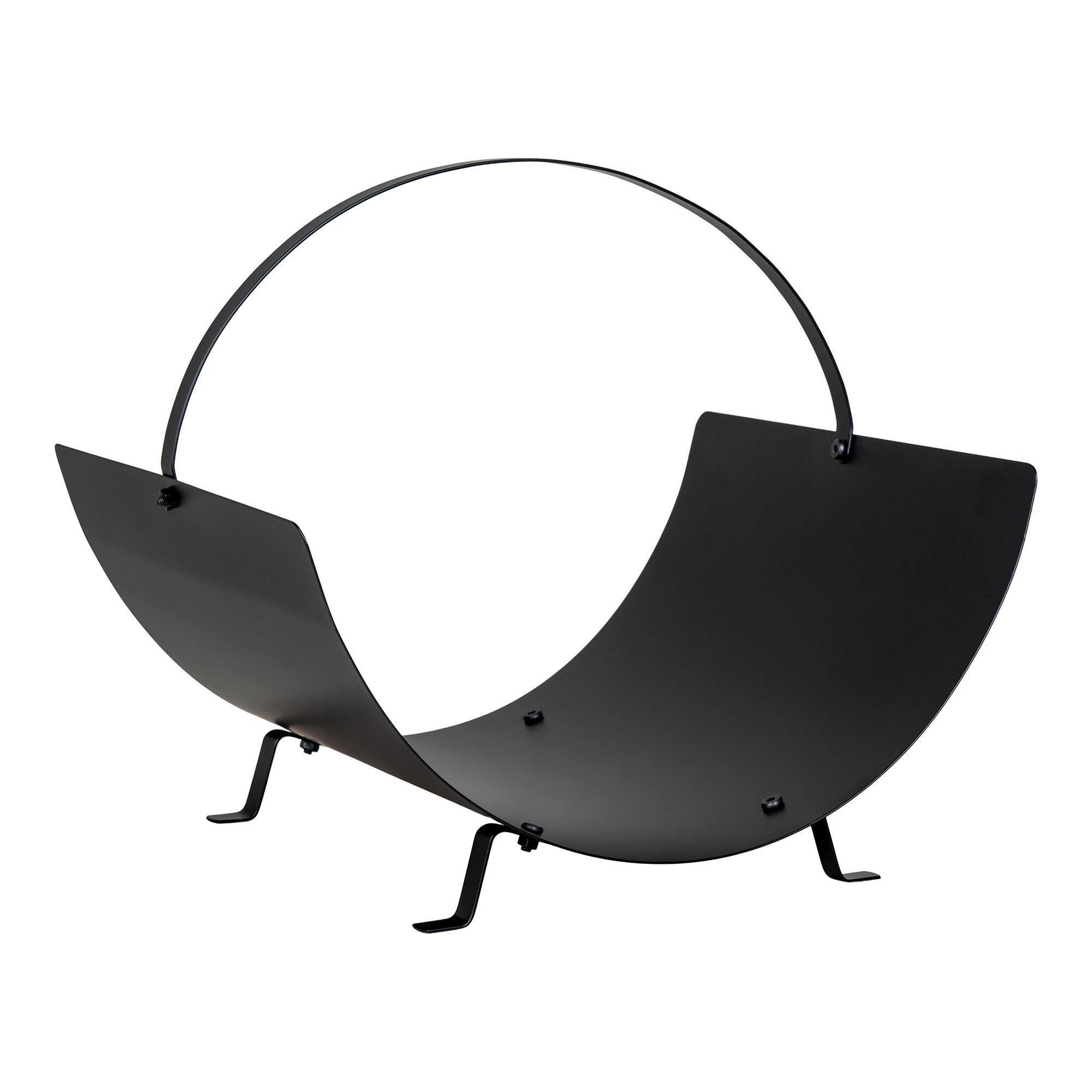Feuerholzkorb Tires schwarz Stahl B/H/L: ca. 35x33,5x40 cm Tires - schwarz (40,00/35,00/33,50cm)