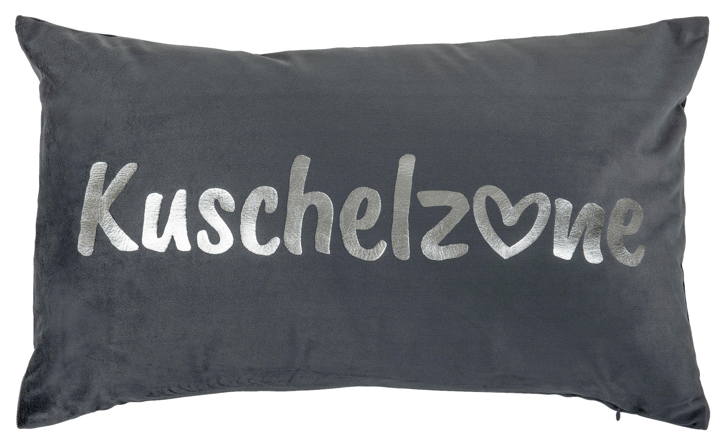 Dekokissen Dekokissen_Kuschelzone 30x50cm - anthrazit (50,00/30,00cm)