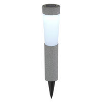 LED-Solarleuchte steingrau Kunststoff H/D: ca. 45,6x7,7 cm SOLAR - steingrau (7,70/45,60cm) - GLOBO