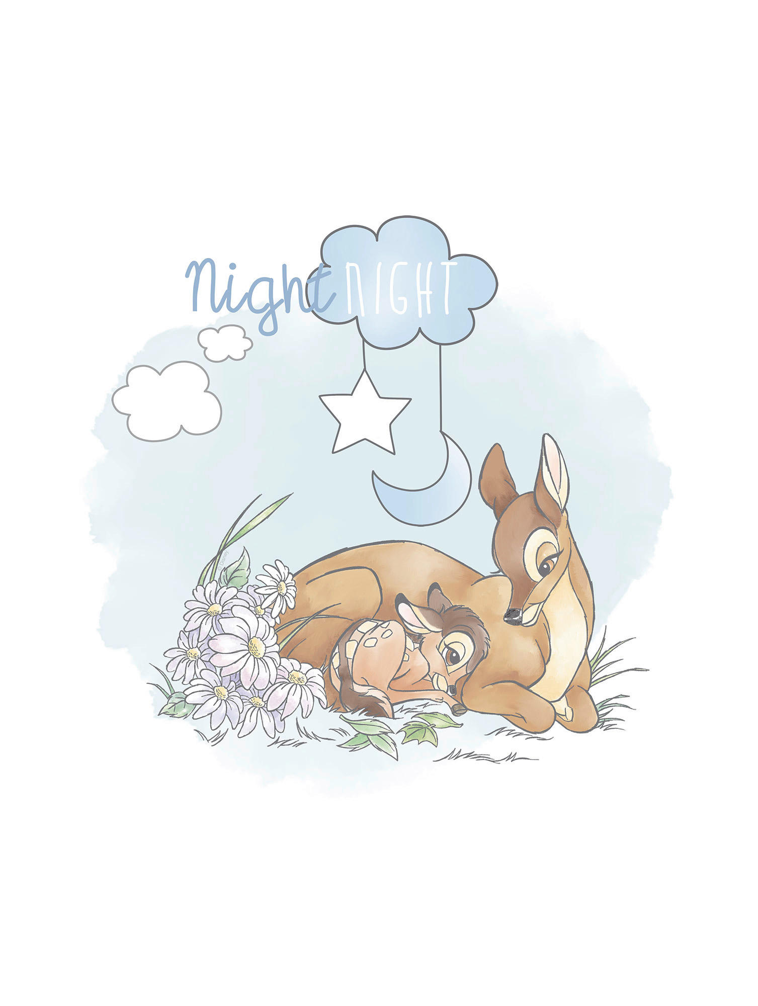 Komar Wandbild Bambi Good Night Disney B/L: ca. 30x40 cm günstig online kaufen