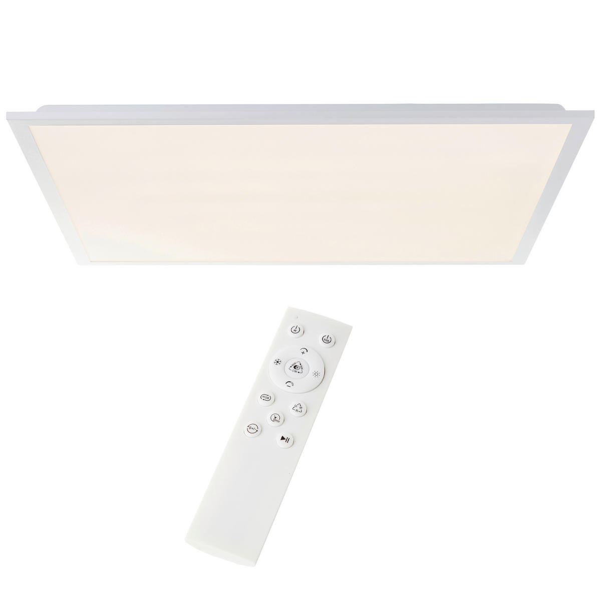 Brilliant LED-Deckenleuchte weiß Metall Kunststoff B/H/L: ca. 63x7,5x63 cm Briston - weiß (63,00/63,00/7,50cm) - Brilliant