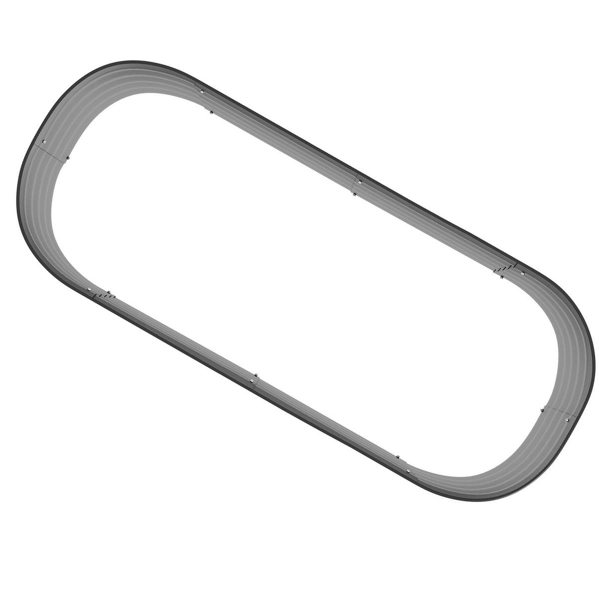 Outsunny Hochbeet silber Metall B/H/L: ca. 62x30x150 cm Hochbeet - silber (150,00/62,00/30,00cm) - Outsunny