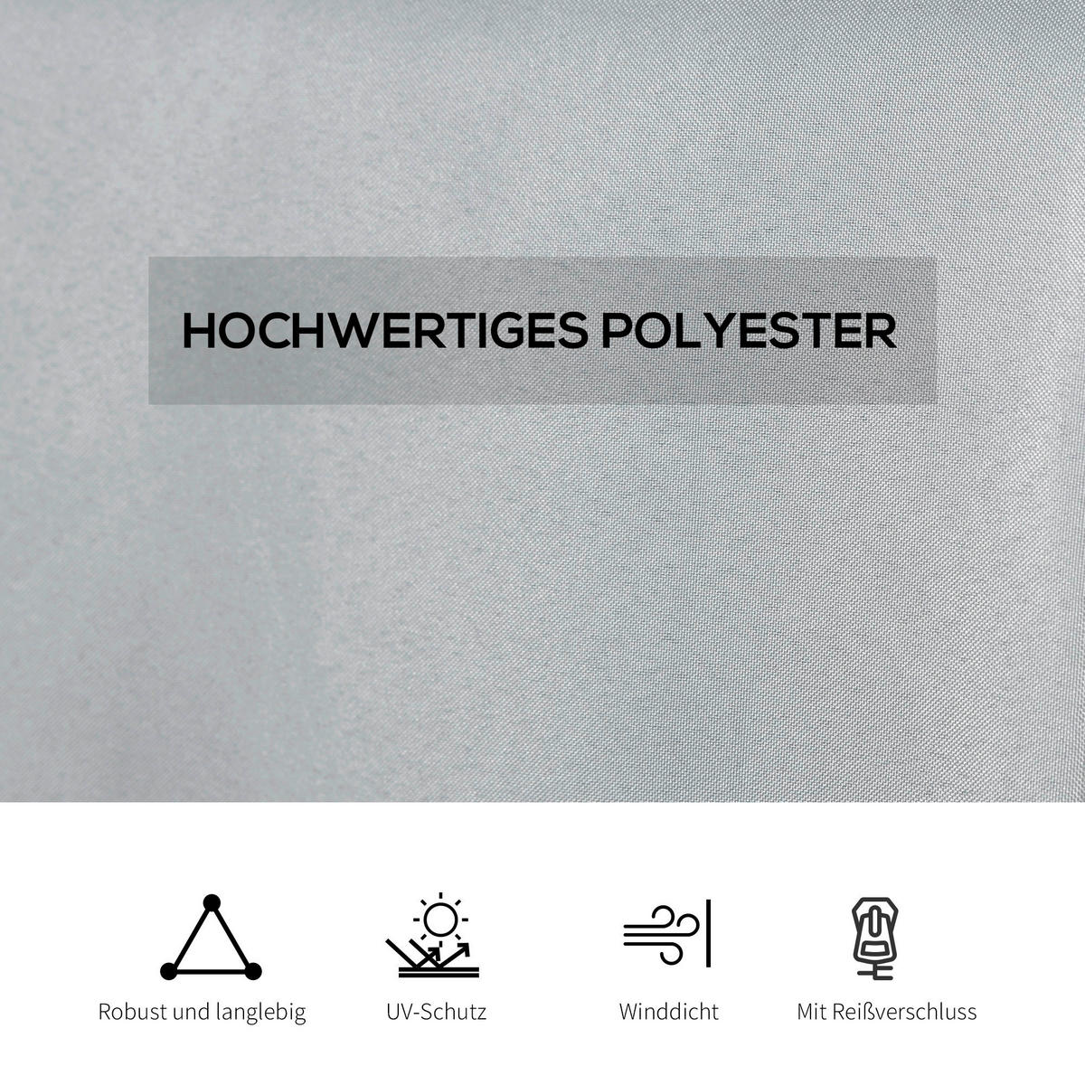 Outsunny Pavillon-Zubehör hellgrau Polypropylen H/L: ca. 352x205 cm Pavillon-Seitenwände - hellgrau (205,00cm) - Outsunny