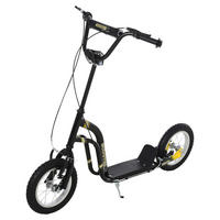 HOMCOM Tretroller schwarz Tretroller - schwarz (120,00/58,00/85,00cm) - HOMCOM