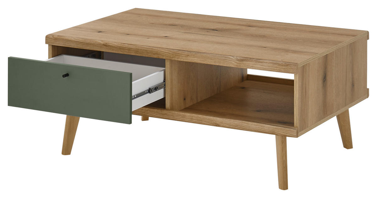 Couchtisch Alva Eiche Evoke Coast Nachbildung salbei B/H/T: ca. 107x46x67 cm Alva - Eiche/salbei (107,00/46,00/67,00cm)