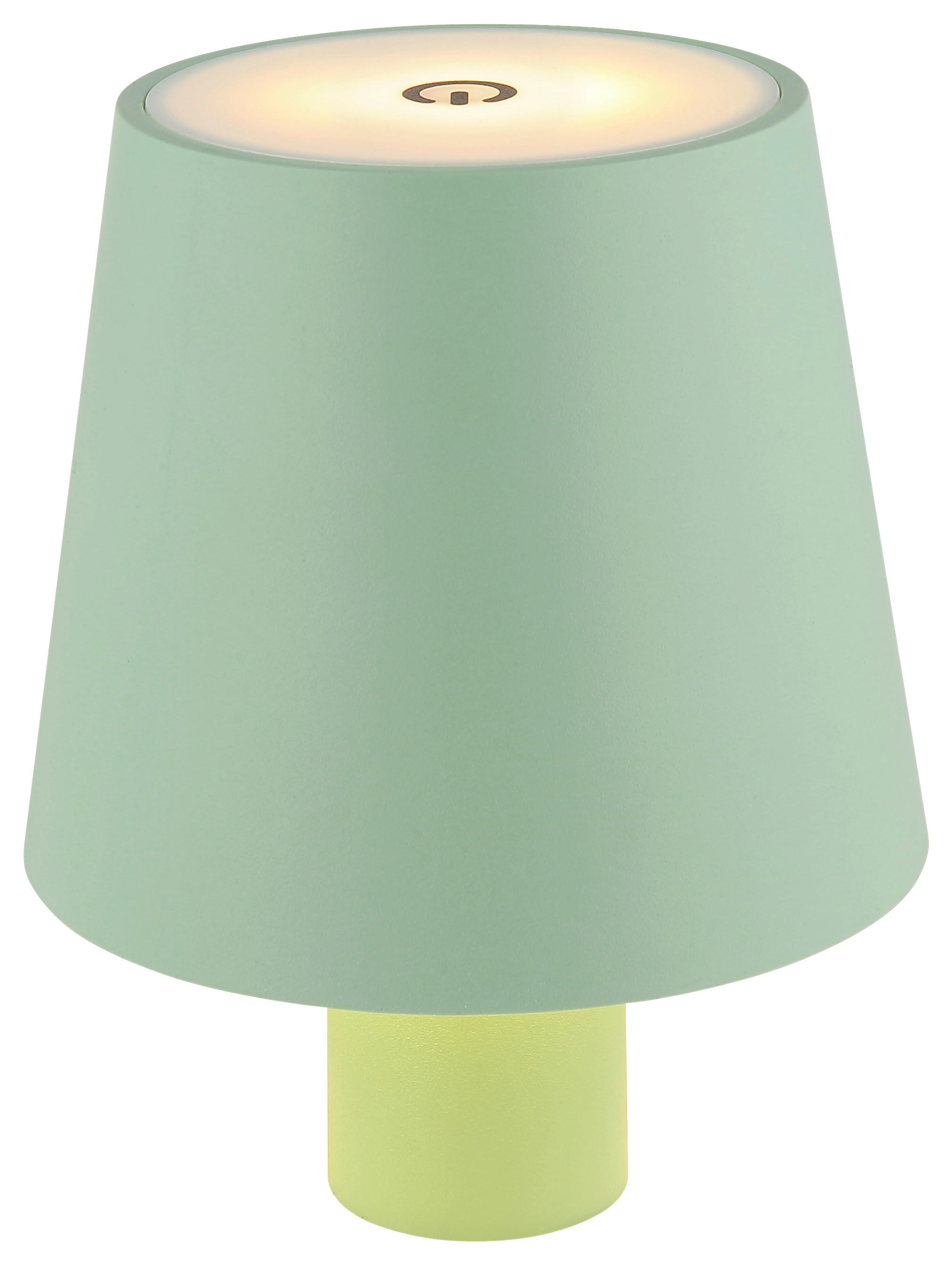GLOBO LED-Tischleuchte Opal hellgrün Kunststoff Metall Kunststoff H/D: ca. 13x10,6 cm VANNIE - hellgrün/Opal (10,60/13,00cm) - GLOBO
