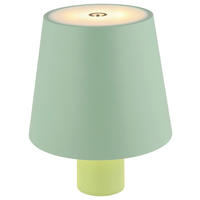 GLOBO LED-Tischleuchte Opal hellgrün Kunststoff Metall Kunststoff H/D: ca. 13x10,6 cm VANNIE - hellgrün/Opal (10,60/13,00cm) - GLOBO