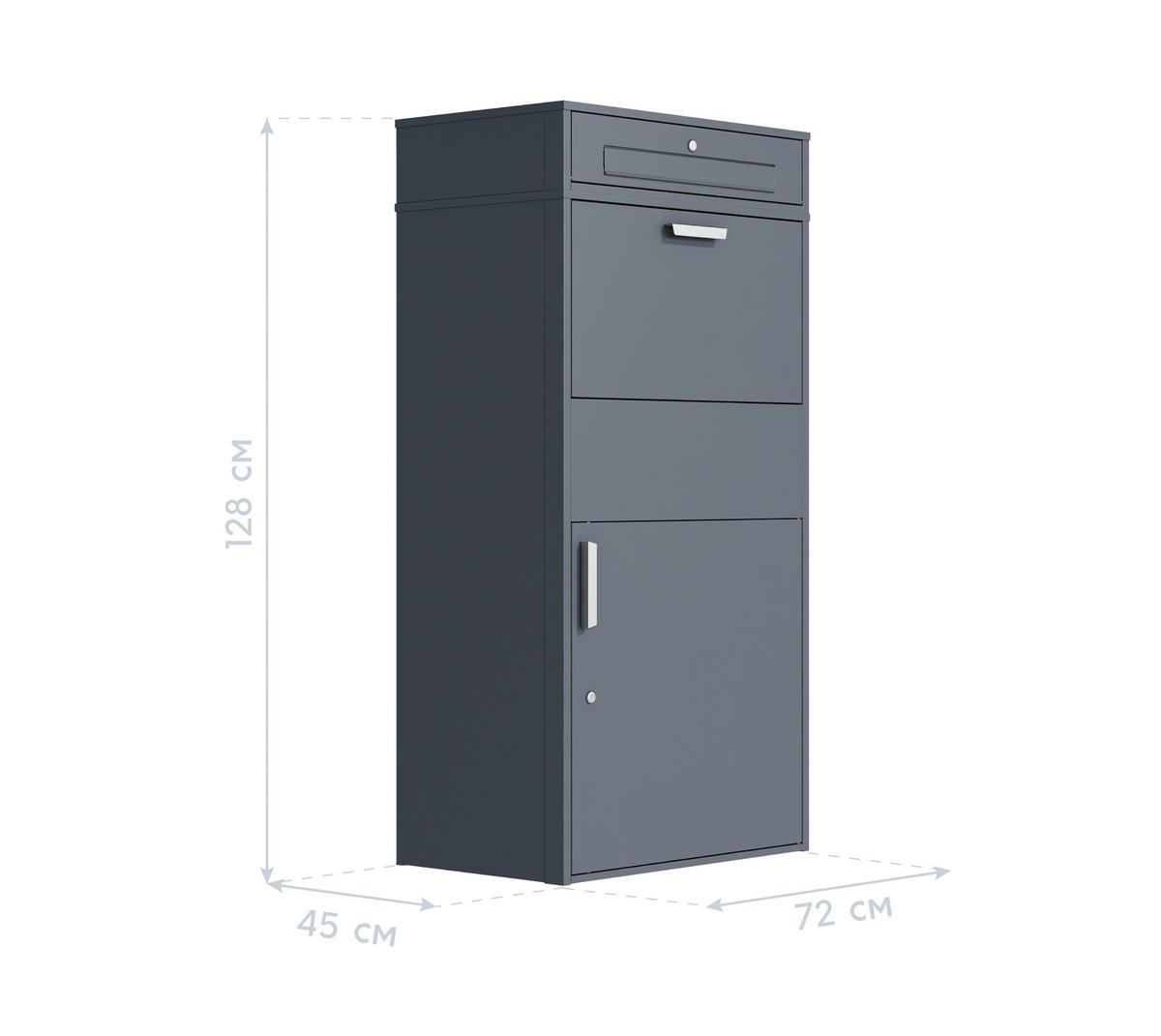 Westmann Paketbox Pavo anthrazit B/H/L: ca. 72x128x45 cm Pavo - anthrazit (45,00/72,00/128,00cm) - Westmann