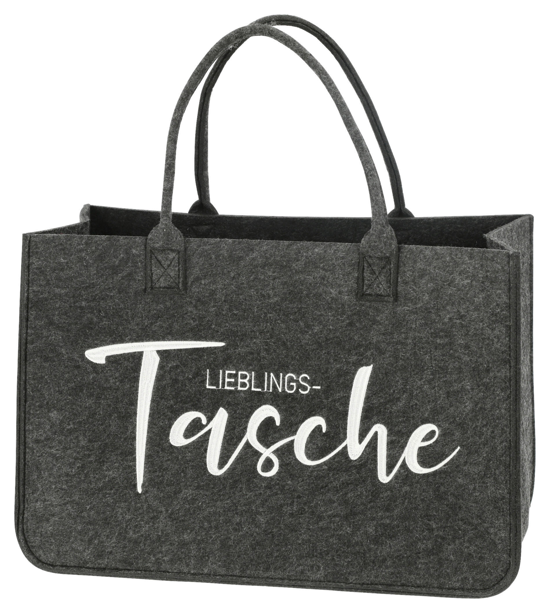 Tasche anthrazit Filz B/H/L: ca. 49x27x34 cm Tasche_Lieblingstasche - anthrazit (34,00/49,00/27,00cm)