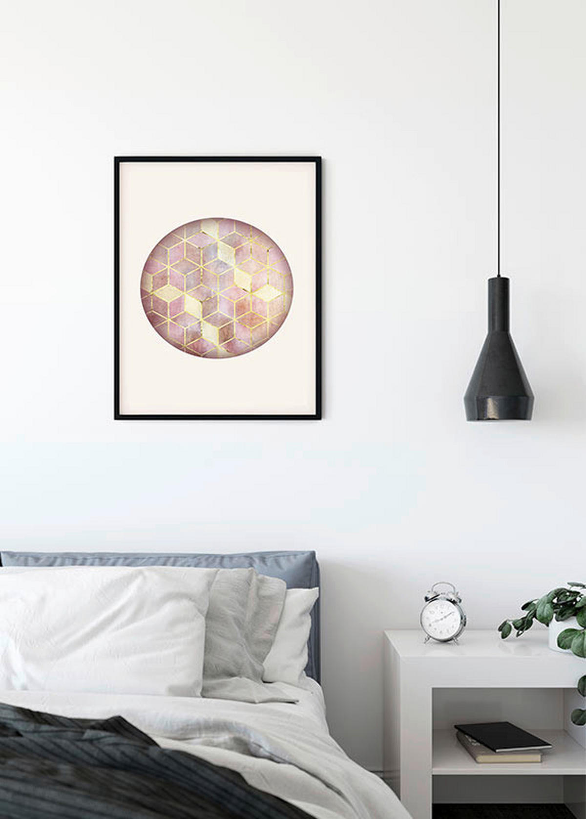 Komar Poster Mosaik Circle Rosso Abstrakt B/L: ca. 40x50 cm Mosaik Circle Rosso - (40,00/50,00cm) - Komar