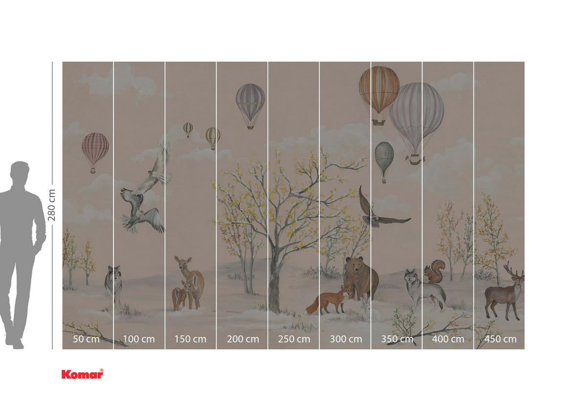 Komar Fototapete Forest Expedition B/L: ca. 450x280 cm Forest Expedition - (450,00/280,00cm) - Komar