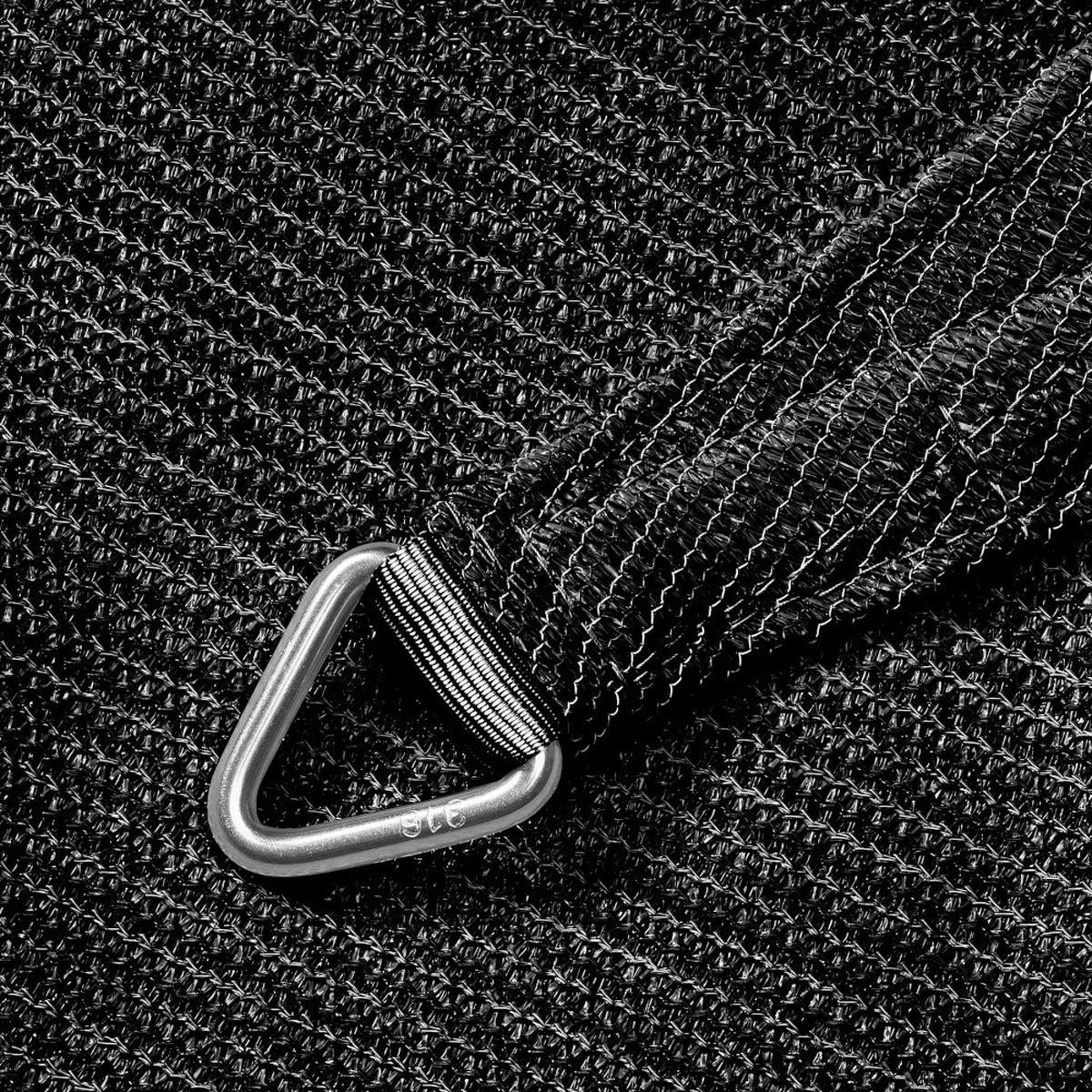 PLATINUM Sonnensegel Coolfit schwarz Polyethylen B/H/L: ca. 400x1x400 cm Coolfit - schwarz (400,00/400,00/1,00cm) - PLATINUM