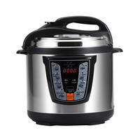 SWISS HOME Schnellkochtopf LOW COOKER schwarz Edelstahl LOW COOKER - schwarz/silber - SWISS HOME