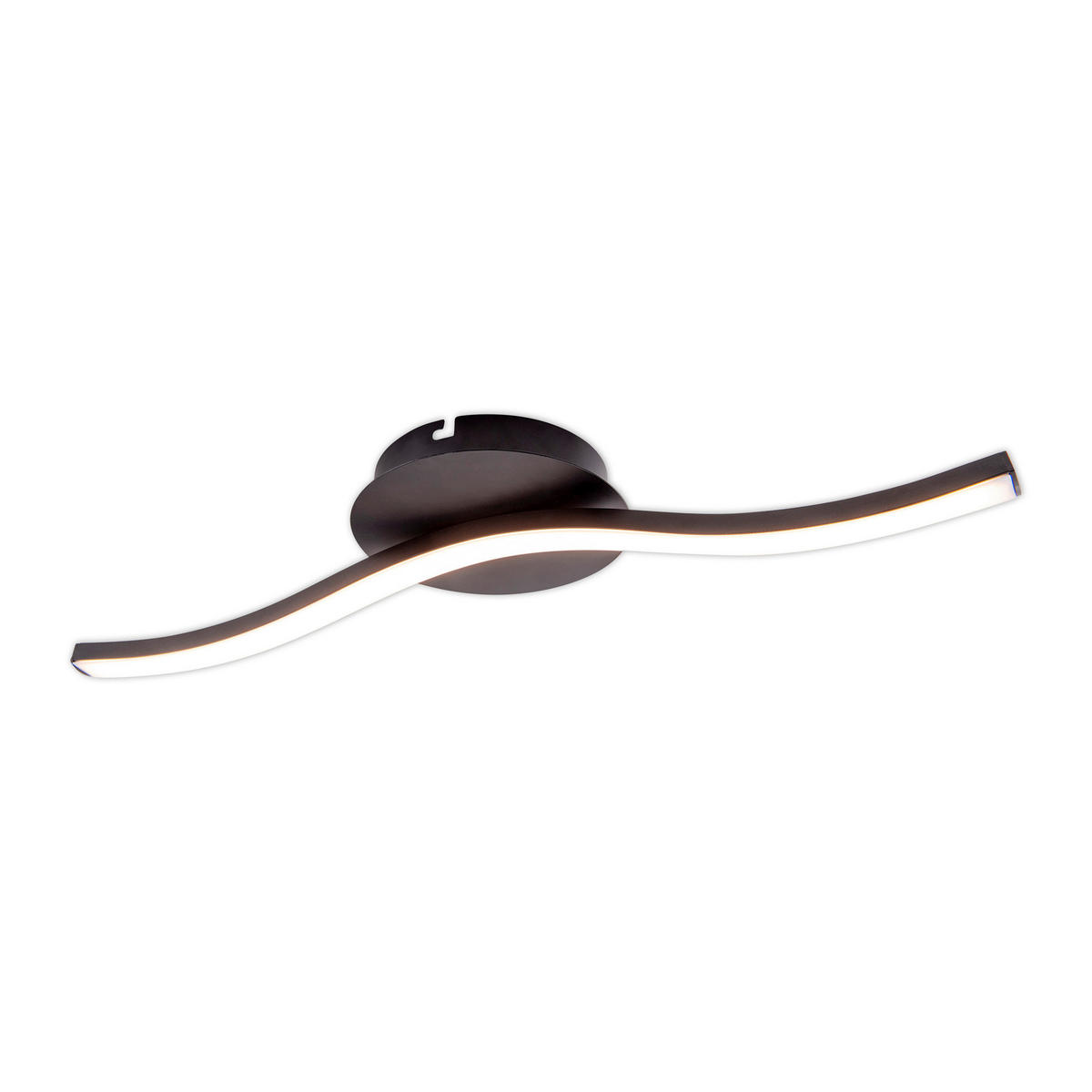 Näve Leuchten Deckenleuchte 1383422 schwarz Kunststoff Metall B/H/T: ca. 13x6,5x45 cm null 1 Brennstellen Onda - schwarz (13,00/6,50/45,00cm) - Näve Leuchten