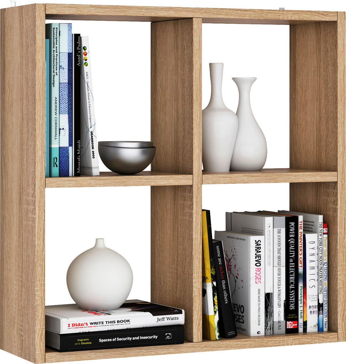 Wandregal Alexa Eiche Sonoma Nachbildung B/H/T: ca. 60x60x18 cm Alexa - Eiche (60,00/60,00/18,00cm)