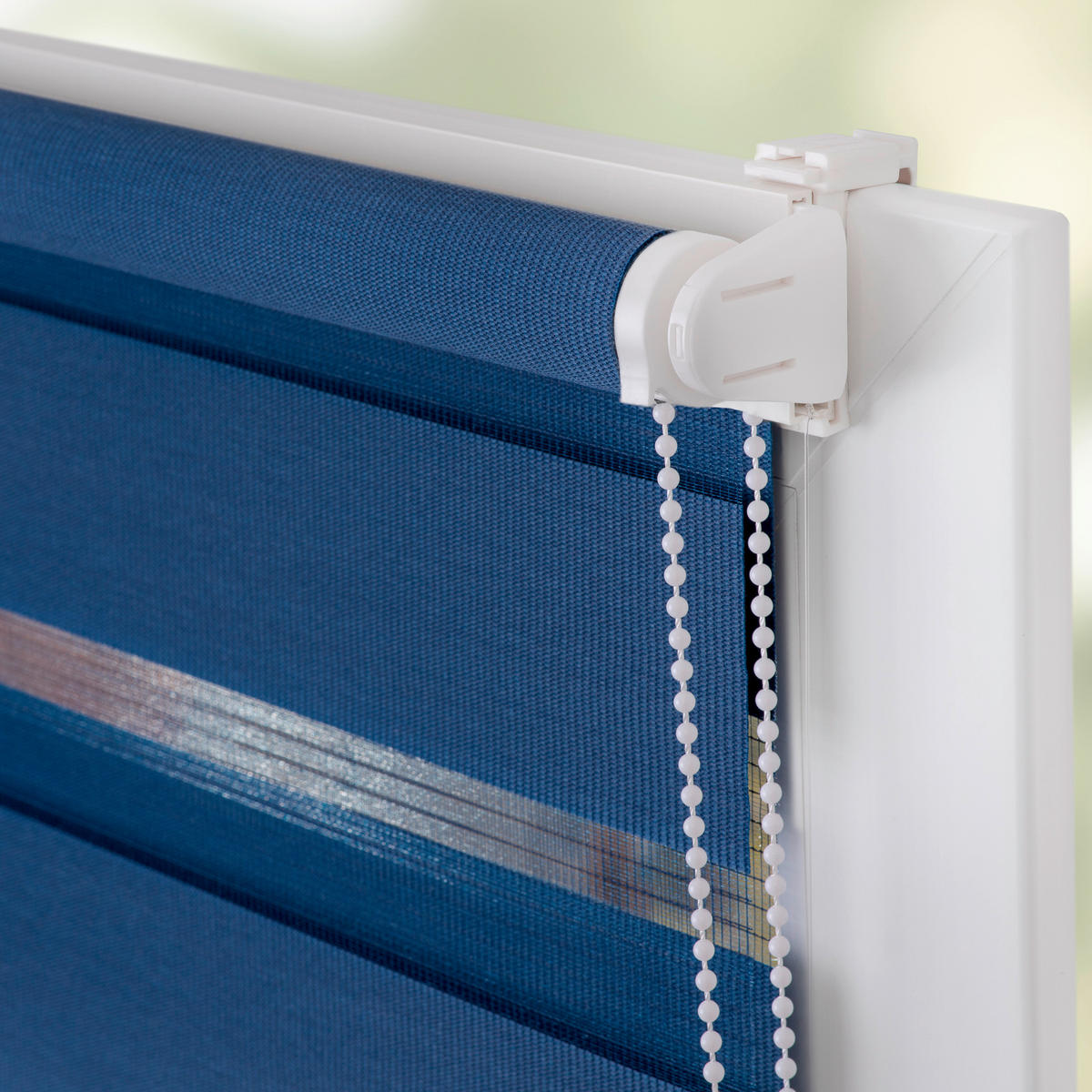 Doppelrollo Duo blau B/L: ca. 45x150 cm Duo - blau (45,00/150,00cm) - LICHTBLICK
