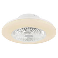 GLOBO LED-Deckenventilator weiß Opal H/D: ca. 16x52,5 cm max. 30 W TRAVO - weiß/Opal (52,50/16,00cm) - GLOBO