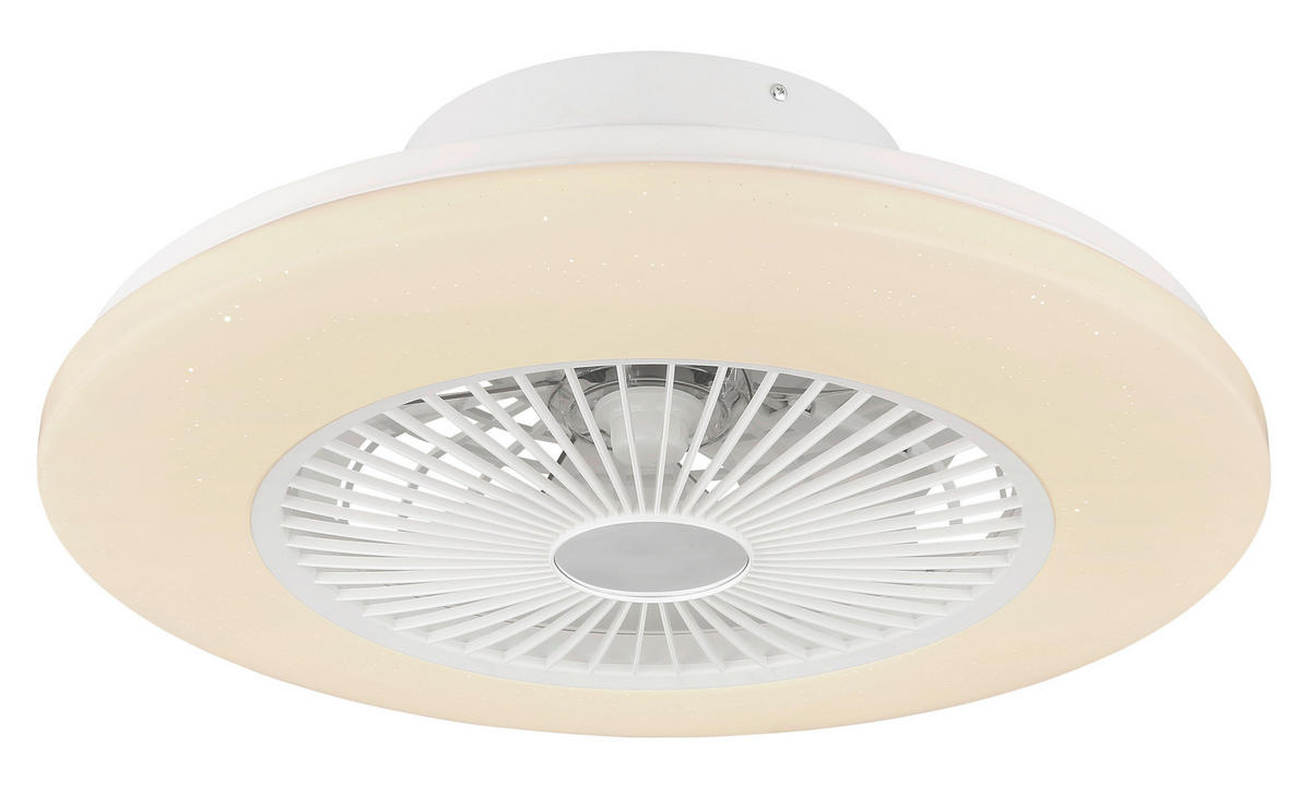 GLOBO LED-Deckenventilator weiß Opal H/D: ca. 16x52,5 cm max. 30 W TRAVO - weiß/Opal (52,50/16,00cm) - GLOBO
