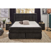 Boxspringbett  anthrazit dunkel Liegefläche B/L: ca. 180x200 cm Sophia_Mix_Boxspringbett - anthrazit (200,00/133,00/219,00cm)