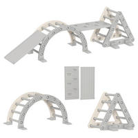 AIYAPLAY Klettergerüst grau B/H/L: ca. 70x56x104 cm Klettergerüst - grau (104,00/70,00/56,00cm) - AIYAPLAY