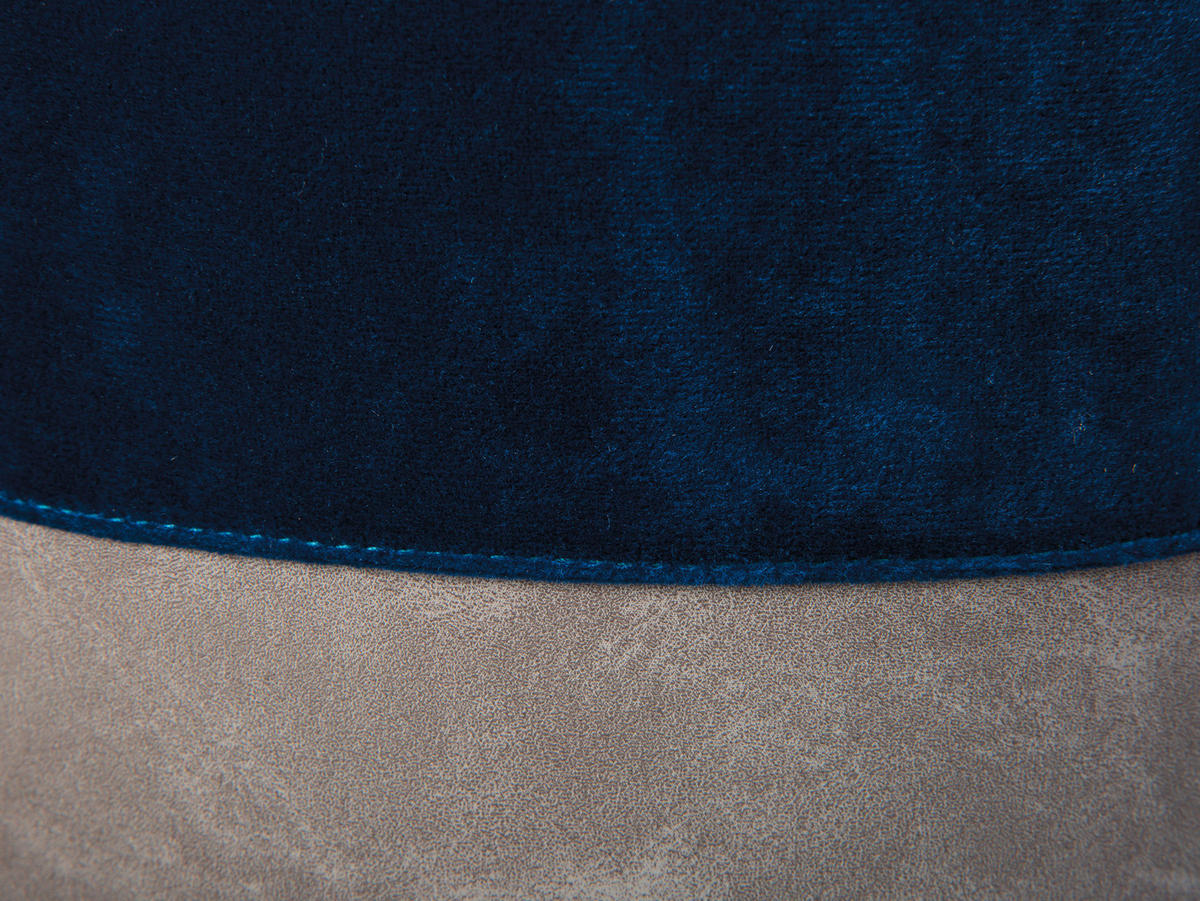 Inter Link Hocker Osane blau MDF Samtoptik B/H/T: ca. 38x43x33 cm Osane - blau (38,00/43,00/33,00cm) - Inter Link