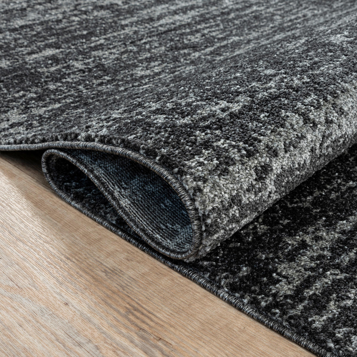 Sanat Kurzflorteppich OSLO schwarz B/L: ca. 150x150 cm OSLO - schwarz (150,00/150,00cm) - Sanat