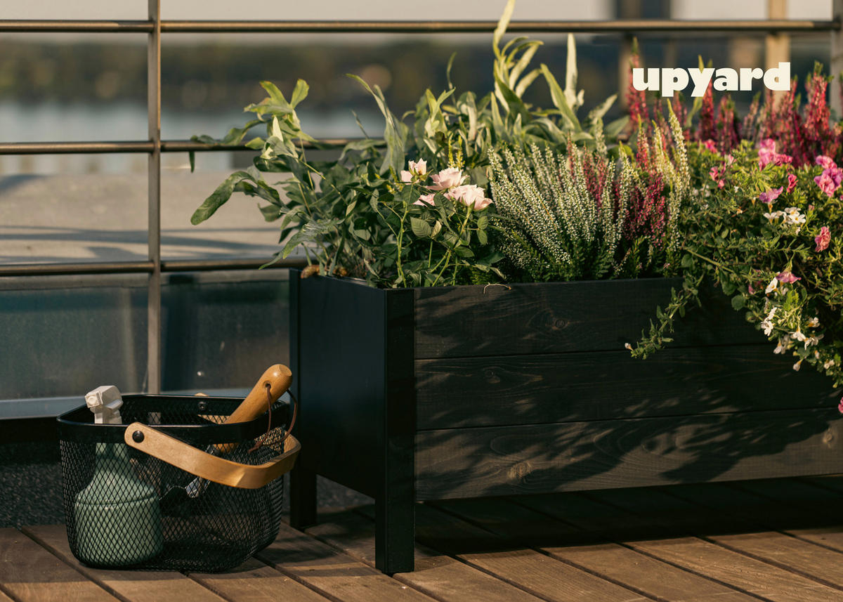 UPYARD Hochbeet MODERN schwarz Holz B/H/L: ca. 36x32x78 cm MODERN - schwarz (78,00/36,00/32,00cm) - UPYARD
