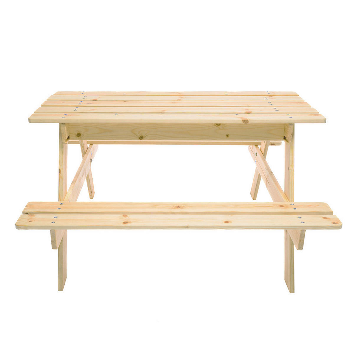 Timbela Kindersitzgarnitur M010 natur Holz B/H/L: ca. 90x50x90 cm M010 - natur (90,00/90,00/50,00cm) - Timbela
