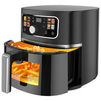 Emerio Heißluftfritteuse AF-132740.2 schwarz Kunststoff B/H/L: ca. 29,1x28x36,2 cm ca. 5,7 l Heißluftfritteuse_Kuba - schwarz (36,20/29,10/28,00cm) - Emerio