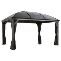 Sojag Pavillon Moreno anthrazit Aluminium B/H/L: ca. 423x283x298 cm Moreno - anthrazit (298,00/423,00/283,00cm) - Sojag
