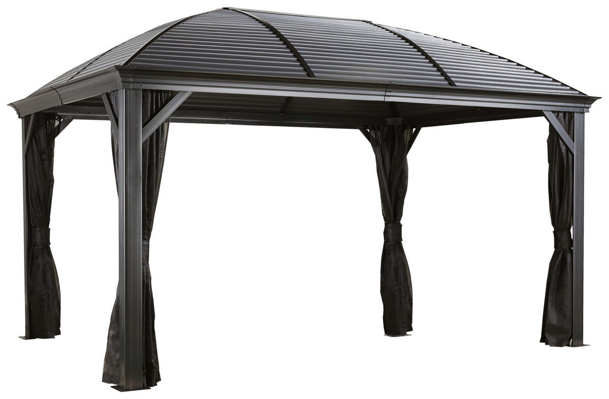 Sojag Pavillon Moreno anthrazit Aluminium B/H/L: ca. 423x283x298 cm Moreno - anthrazit (298,00/423,00/283,00cm) - Sojag