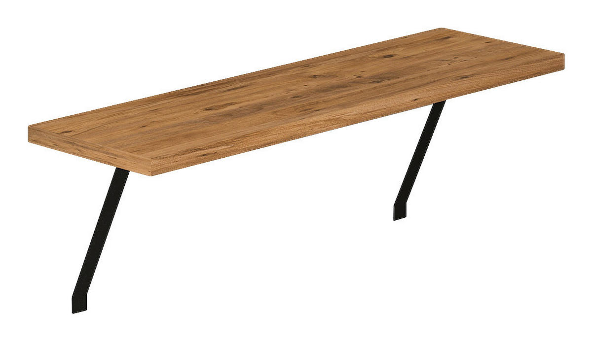 Regalhalter Adin braun Spanplatte B/H/T: ca. 60x21,5x18 cm Adin - braun (60,00/21,50/18,00cm) - moebel17