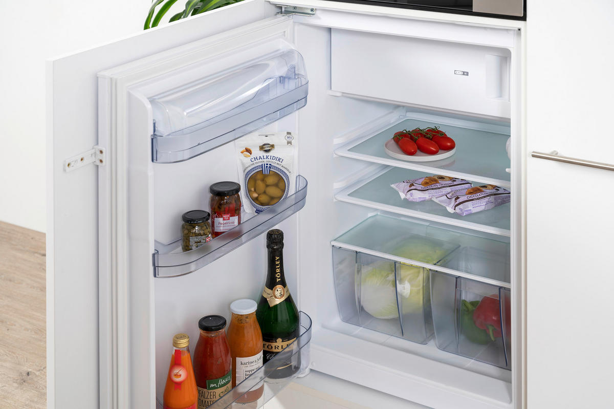 Respekta Küchenblock Amanda weiß Hochglanz B/H/T: ca. 270x200x60 cm Amanda - weiß/Edelstahloptik (270,00/200,00/60,00cm) - Respekta