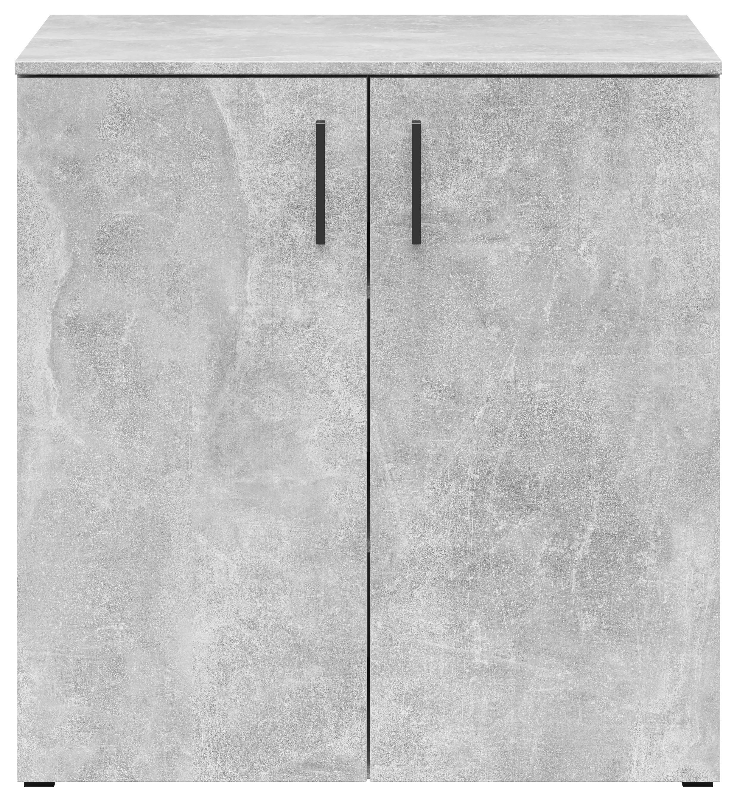 Kommode Multi-Stauraum Typ 25 Beton Optik B/H/T: ca. 80x83x52 cm Multi-Stauraum Typ 25 - Beton (80,00/83,00/52,00cm)
