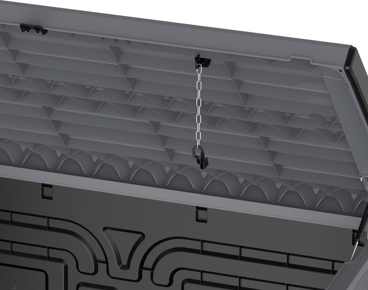 VCM Mülltonnenbox 2er StoreAway grau Kunststoff B/H/L: ca. 145x125x83 cm StoreAway - grau (83,00/145,00/125,00cm) - VCM