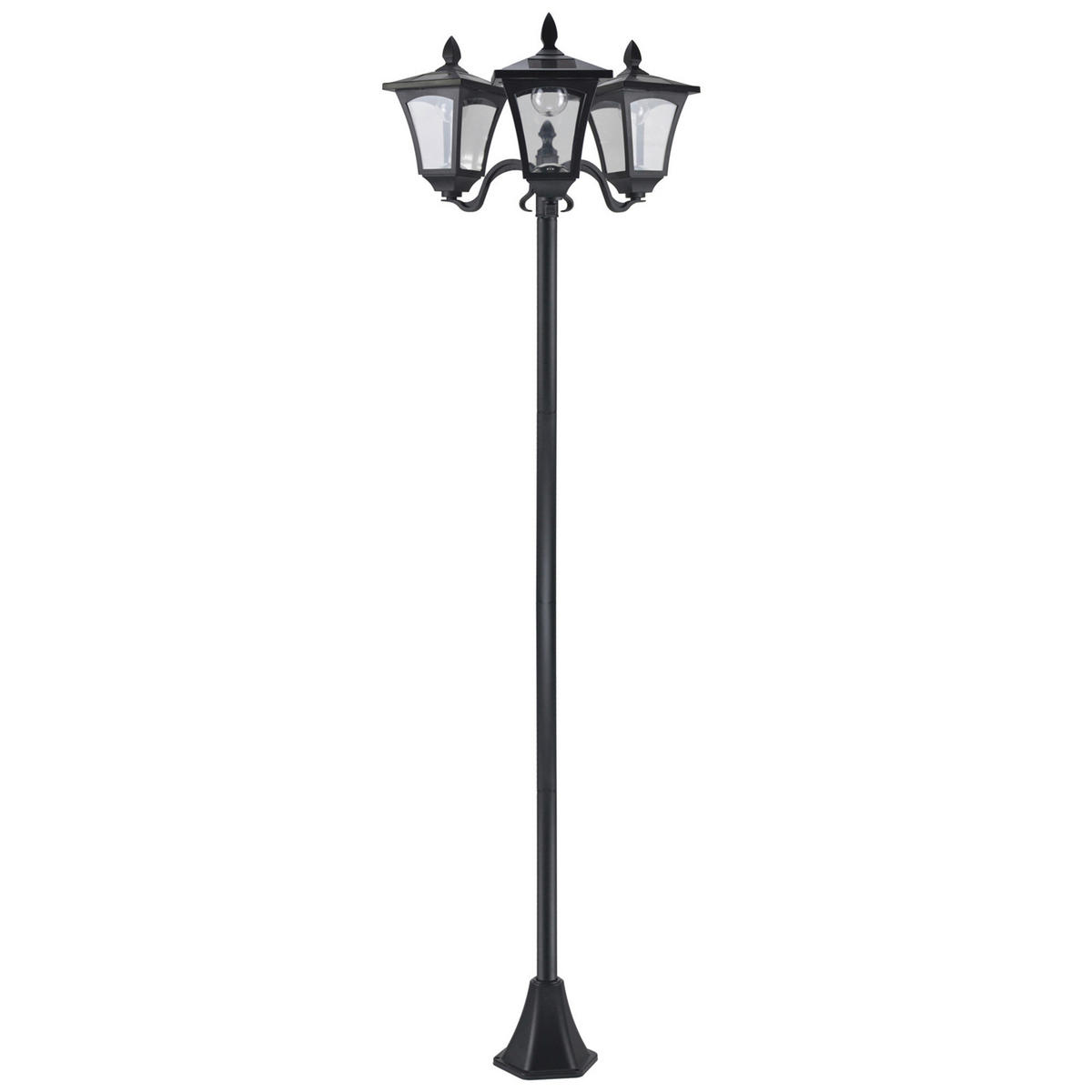 Solar Gartenleuchte 842-109 842-109 schwarz Edelstahl Kunststoff B/H/L: ca. 47x182,5x51,5 cm Solar Gartenleuchte 842-109 - schwarz (51,50/47,00/182,50cm) - Outsunny