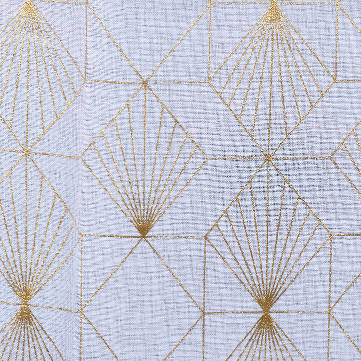 POCOline Ösenvorhang Diana weiß B/L: ca. 140x245 cm Diana - gold/weiß (140,00/245,00cm) - POCOline