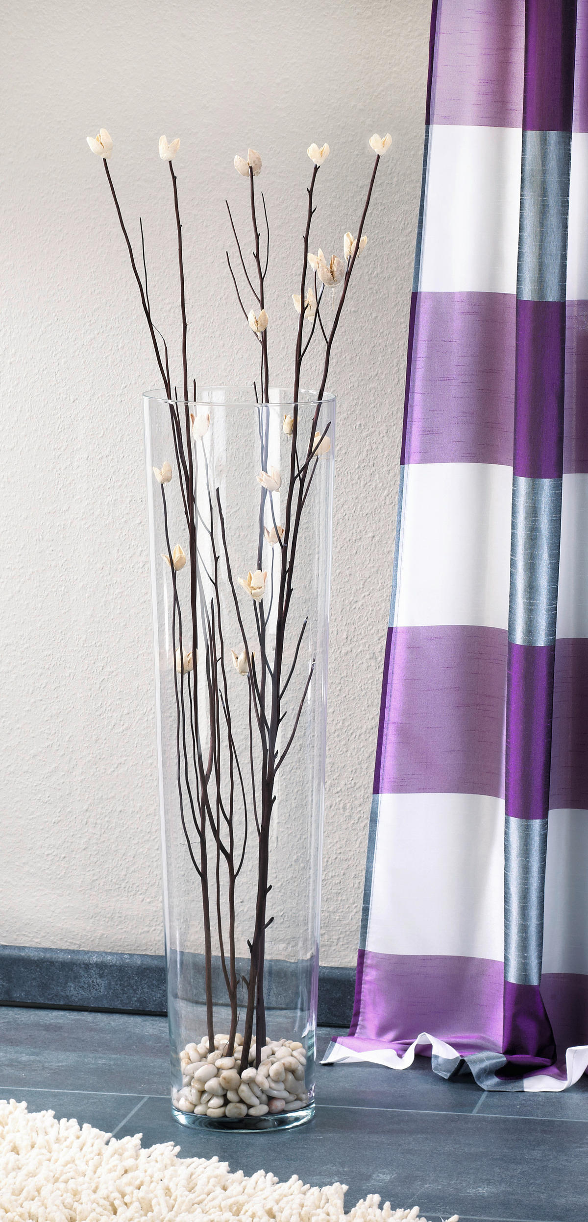 Vase klar Glas B/H/L: ca. 19x70x19 cm Vase_konisch - klar (19,00/19,00/70,00cm)