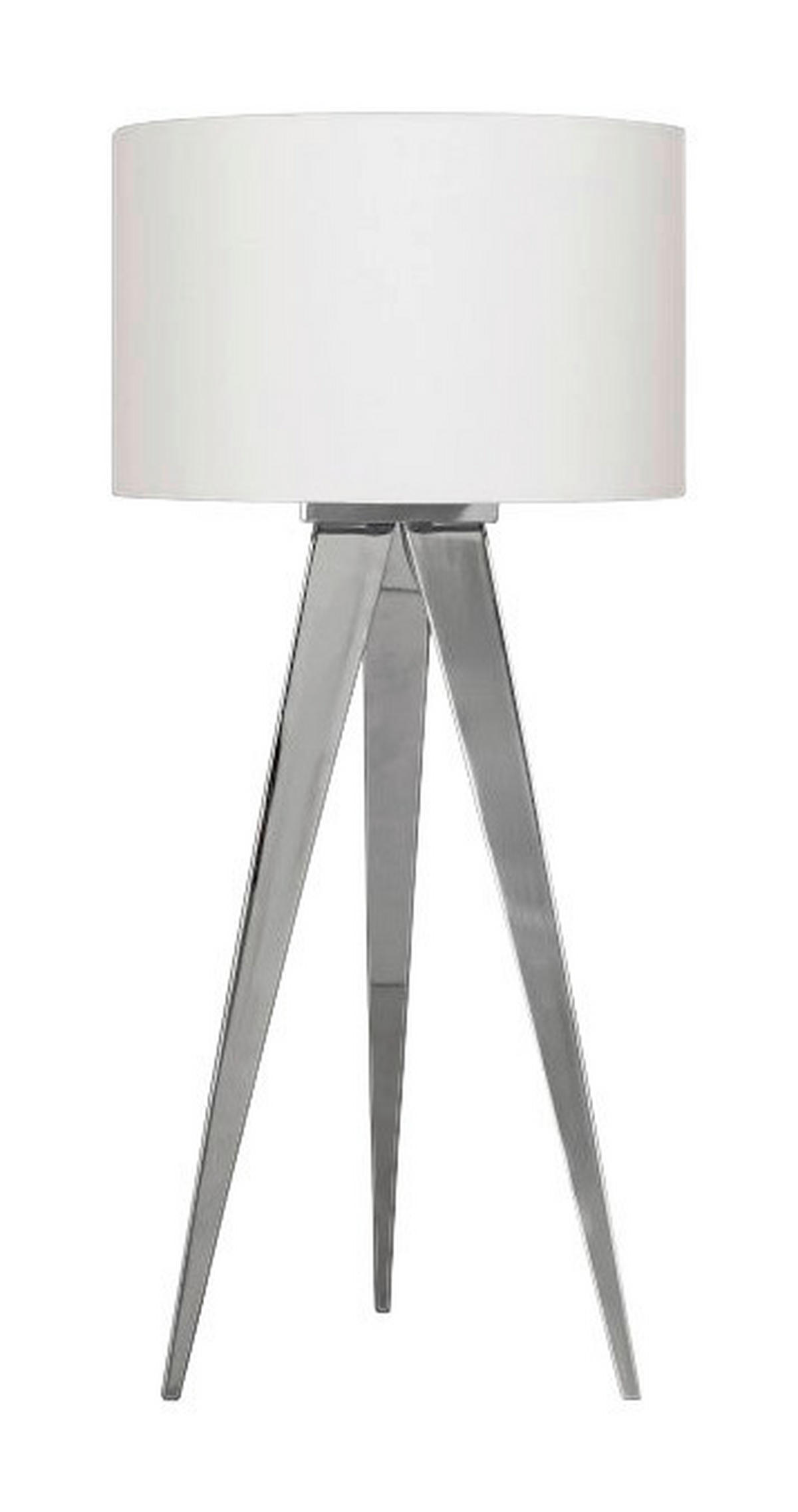 Näve Leuchten Hockerleuchte NV3134423 weiß Holz Stoff H/D: ca. 62x28 cm 1 Brennstellen Tripod - weiß (28,00/62,00cm) - Näve Leuchten