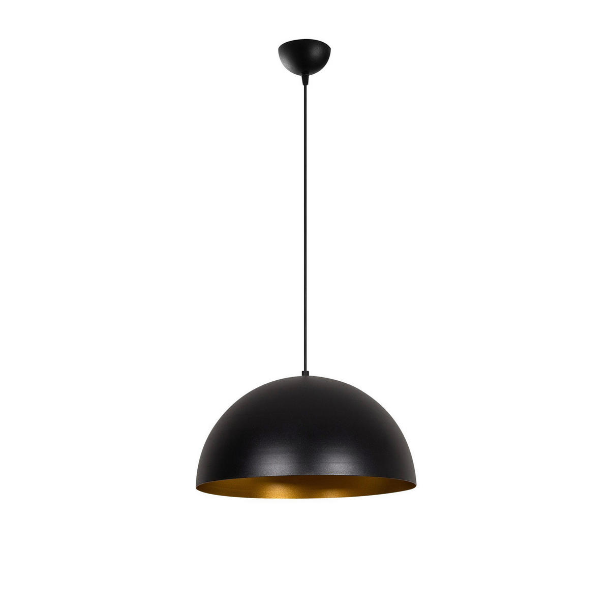 Opviq Pendelleuchte Sivani schwarz gold Eisen B/H/T/L/D: ca. 40x116x40x40x40 cm E27 1 Brennstellen Sivani - gold/schwarz (40,00/40,00/116,00cm) - Opviq