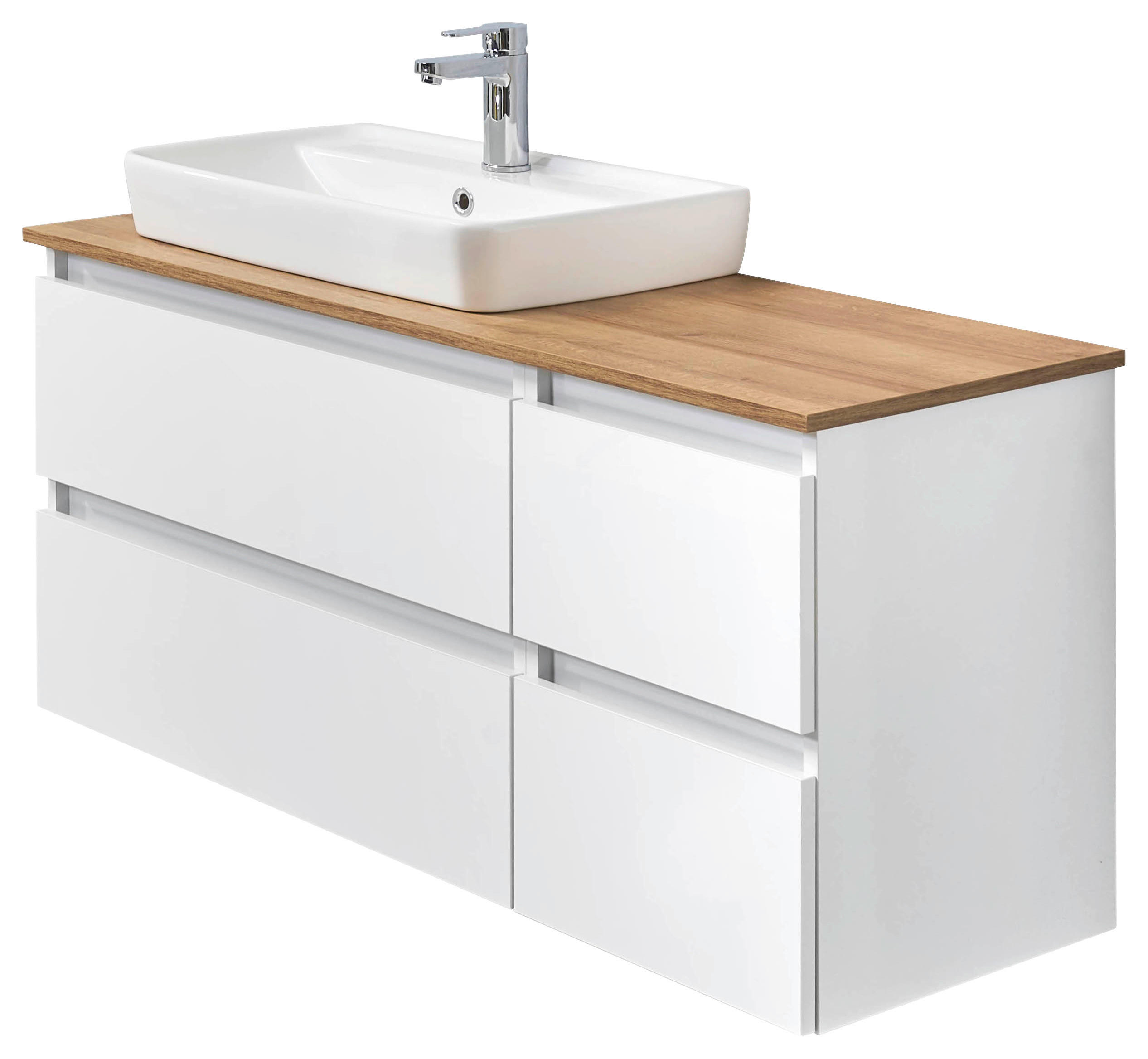 Waschbeckenunterschrank Quickset 360 weiß glanz B/H/T: ca. 110x53x49 cm Quickset 360 - weiß (110,00/53,00/49,00cm) - Pelipal